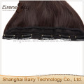 One piece clip in human hair extensions,Brazilian 100% remy hair